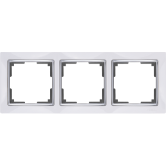 WL03-Frame-03-white Рамка на 3 поста (белый) Snabb Werkel a028882
