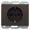 41350001 Штепсельная розетка SCHUKO цвет: коричневый, с блеском Arsys Berker