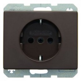 41350001 Штепсельная розетка SCHUKO цвет: коричневый, с блеском Arsys Berker