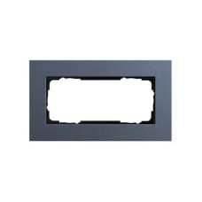 1002227 Рамка без перегородки Esprit Linoleum-Multiplex Синий 2-постовая Gira 1002227 Рамка без перегородки Esprit Linoleum-Multiplex Синий 2-постовая Gira