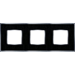 FD01323MCB Рамка Vintage Tapestry Monalisa / Bright chrome 3-постовая Fede