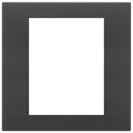 22668.73 Рамка Eikon EXE Черный матовый 8-модульная Vimar