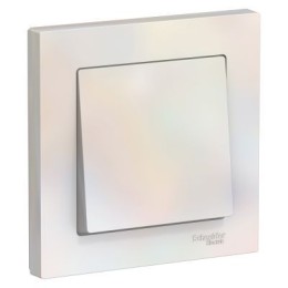 ATN000412 Atlasdesign 1-клавишный Выключатель, сх.1, 10АХ, в сборе, Жемчуг Schneider Electric
