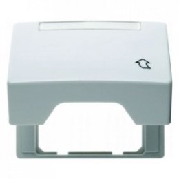 11550169 Промежуточная рамка с откидной крышкой и полем для надписи цвет: полярная белизна, с блеском Arsys Berker