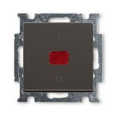 1020-0-0092 (1020/2 UCK-95-), Механизм 1-клавишного, 2-полюсного выключателя, с клавишей, с линзой, с неоновой лампой, с маркировкой I/O, 20 А / 250 В, серия Basi 55, цвет chateau-black, ABB 1020-0-0092 (1020/2 UCK-95-), Механизм 1-клавишного, 2-полюсного выключателя, с клавишей, с линзой, с неоновой лампой, с маркировкой I/O, 20 А / 250 В, серия Basi 55, цвет chateau-black, ABB
