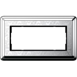 1002681 Рамка без перегородки Classix Art Хром / Хром 2-постовая Gira