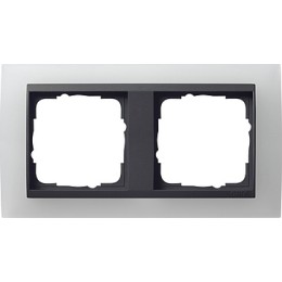 021224 Рамка Event Белый / Черный 2-постовая Gira