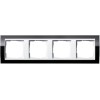 0214733 Рамка Event Clear Черный / Белый 4-постовая Gira