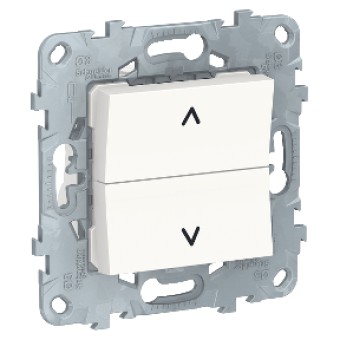 NU520718 Выключатель для жалюзи, 2-клавишный, кнопочный, 2 х сх. 4 Белый Schneider Electric