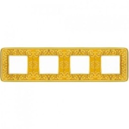 FD01374OB Рамка Emporio Bright Gold 4-постовая Fede