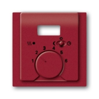 1710-0-3819 (1795 TA-777), Плата центральная (накладка) для механизма терморегулятора (термостата) 1095 UTA, 1096 UTA, серия impuls, цвет бордо/ежевика, ABB