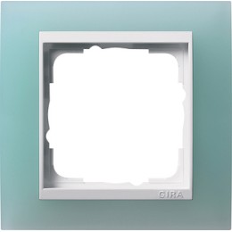0211395 Рамка Event Салатовый / Белый 1-постовая Gira