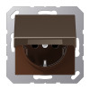 A1520BFKLMO А серия Мокко Розетка с заземлением с откидной крышкой Jung 16А/250В