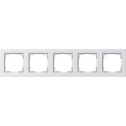021522 Рамка E2 Белый матовый 5-постовая Gira