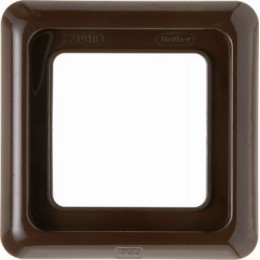 132801 Рамка с уплотнением IP44 Коричневый с блеском 1-постовая Berker