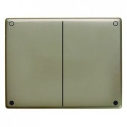 17650011 Кнопка для универсального нажимного диммера двойного включения цвет: светло-бронзовый, металл Arsys Berker