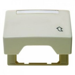 11550102 Промежуточная рамка с откидной крышкой и полем для надписи цвет: белый, с блеском Arsys Berker