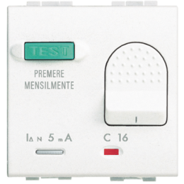 N4305/16 2х полюсный дифференциальный автоматический выключатель 16А 230В 2 модуля Bticino