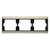 13740001 Рамка Arsys Светло-бронзовый 3-постовая Berker