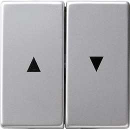0294203 Двойная клавиша для жалюзи со стрелками Алюминий Gira E22