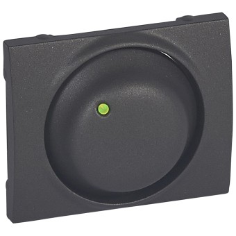 771167 Galea Life Лицевая панель светорегулятора поворотного с подсветкой, темная бронза Legrand