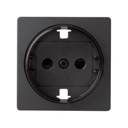 82043-38 Накладка на 2-х полюсн. розетку 2P+E с заземл. с уменьш.глубиной уст., S82,82Н,82Д,графит Simon