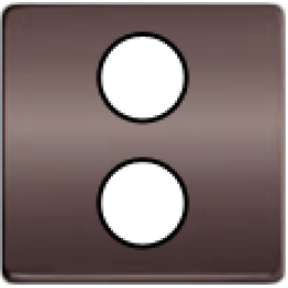 FD04316GR-M TV/SAT Монтажная плата для механизмов с двумя коннекторами черный, цвет Graphite FEDE