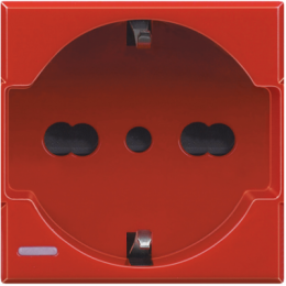 H4140/16R Axolute Розетка 2К+З, 10 и16 А , с защищенными контактами Bticino