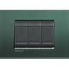 LNA4802PK Рамка LivingLight Квадрат Зеленый шелк 2-модульная Bticino