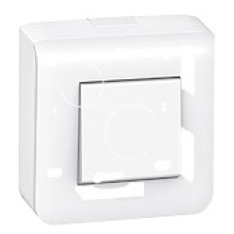 080280 Mosaic Коробка накладная бел. 2м.выключателя 30мм Legrand