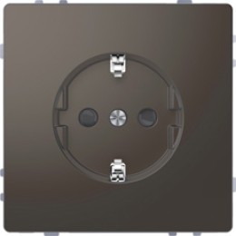 MTN2300-6034 D-life розетка 16а с з/к и шторками, антрацит Merten