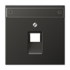 AL2969-1NAUAAN LS 990 Антрацит Накладка 1-ой наклонной ТЛФ/комп розетки с полем для надписи Jung LS серия
