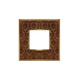 FD01441DBOB Рамка Belle Epoque Tapestry Медь / Золото 1-постовая Fede
