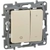 672318 Светорегулятор нажимной - Etika - 400 Вт - слоновая кость Legrand