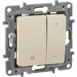 672318 Светорегулятор нажимной - Etika - 400 Вт - слоновая кость Legrand