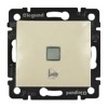 774315 Valena Выключатель кнопочный с подсветкой "Звонок" Legrand
