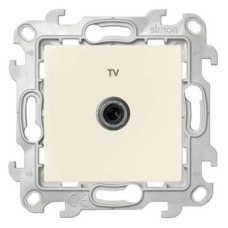2450477-031 ТВ розетка одиночная, сл кость Simon 24 2450477-031 ТВ розетка одиночная, сл кость Simon 24