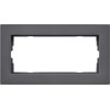 1002235 Рамка установочная для монтажа заподлицо E2 Антрацит 2-постовая Gira