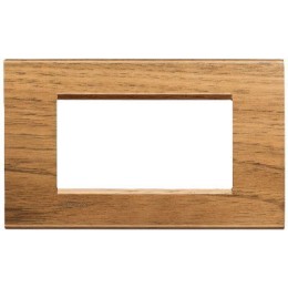 LNA4804LNC Рамка LivingLight Квадрат Европейский орех 4 модуля Bticino