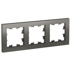 ATN000903 Рамка AtlasDesign Сталь 3-постовая Schneider Electric ATN000903 Рамка AtlasDesign Сталь 3-постовая Schneider Electric