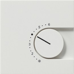 0391112 Терморегулятор с размыкающим контактом 24V/10 (4)A Белый Gira F100