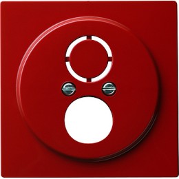 027743 Накладка с опорной пластиной и переходником для вычислительной техники и средств связи Красный Gira S-color