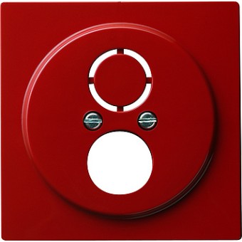 027743 Накладка с опорной пластиной и переходником для вычислительной техники и средств связи Красный Gira S-color