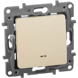 672315 Выключатель/переключатель с подсветкой - Etika - 10 A - 250 В~ - слоновая кость Legrand