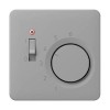 CDTR231PLGR CD 500/CD plus Серый Накладка термостата комнатного с выкл.(мех TR231U,TR241U)  Jung