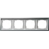 0214114 Рамка F100 Платина 4-постовая Gira