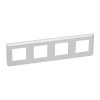 079308 Рамка Mosaic Алюминий 4х2-модульная Legrand