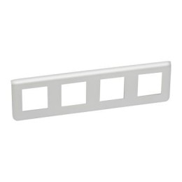 079308 Рамка Mosaic Алюминий 4х2-модульная Legrand