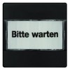 13456086 Накладка информационного светового сигнала с 5 надписями, Q.1/Q.3, цвет: антрацитовый, с эффектом бархата Berker