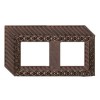 FD01522RC Рамка для накладного монтажа San Sebastian Soft rustic copper 2-постовая Fede